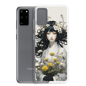 Oriental Lady with Yellow Flowers Samsung Case