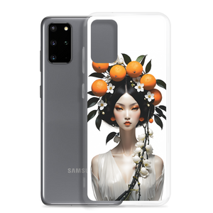 Beauty Lady with Orange Fruits Samsung Case