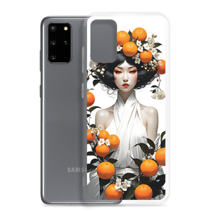 Oriental Lady with Orange Fruits Samsung Case