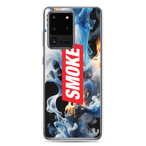 Blue Smoke Fire Samsung Case