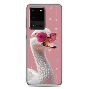 Cute Pink Swan Samsung Case