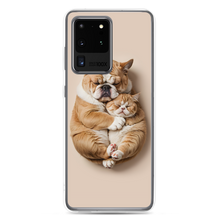 Cute Baby Cat and Dog Sleep Samsung Case