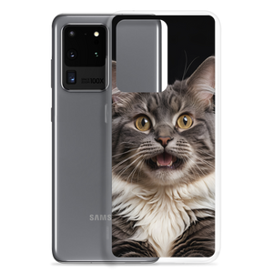 Shocked Cat Face Samsung Case