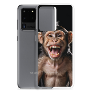 Happy Monkey Black Samsung Case