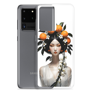 Beauty Lady with Orange Fruits Samsung Case