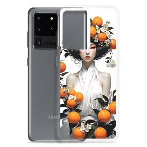 Oriental Lady with Orange Fruits Samsung Case