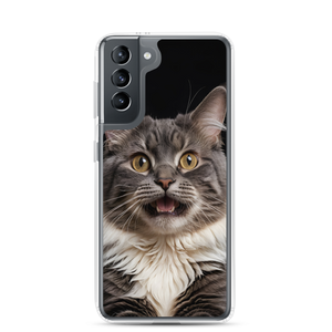 Shocked Cat Face Samsung Case