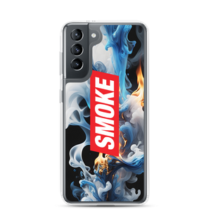 Blue Smoke Fire Samsung Case