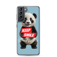 Keep Smile Blue Panda Samsung Case