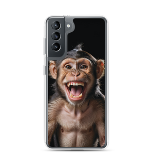 Happy Monkey Black Samsung Case