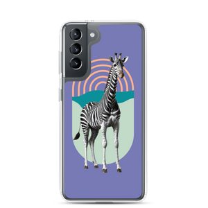 Giraffe Zebra Purple Samsung Case