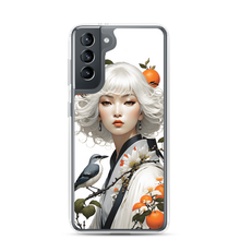 Oriental Lady with Orange and Bird Samsung Case