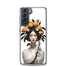 Beauty Lady with Orange Fruits Samsung Case