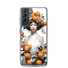 Oriental Lady with Orange Fruits Samsung Case