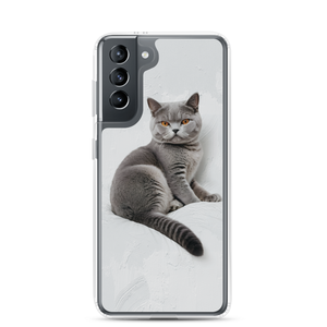 Relaxing British Shorthair Cat Samsung Case