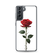 Red Rose on White Samsung Case