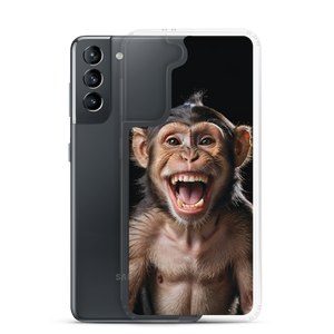 Happy Monkey Black Samsung Case