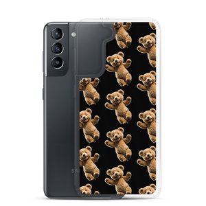 Happy Teddy Bear Pattern Samsung Case