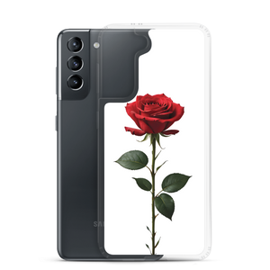 Red Rose on White Samsung Case