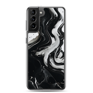 Black and White Fluid Samsung® Phone Case