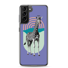 Giraffe Zebra Purple Samsung Case