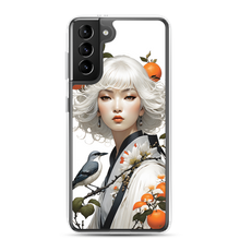 Oriental Lady with Orange and Bird Samsung Case