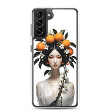 Beauty Lady with Orange Fruits Samsung Case