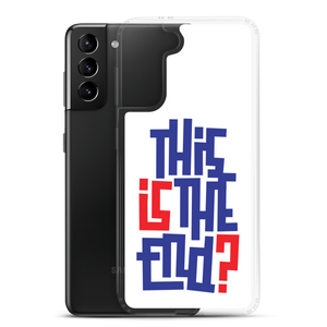 IS/THIS IS THE END? Navy Red Samsung Phone Case