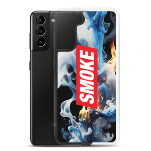 Blue Smoke Fire Samsung Case