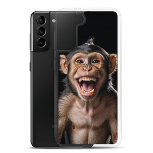 Happy Monkey Black Samsung Case