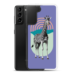 Giraffe Zebra Purple Samsung Case