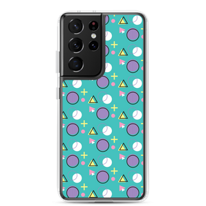 Samsung Galaxy S21 Ultra Memphis Colorful Pattern 01 Samsung® Phone Case by Design Express