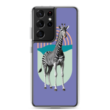 Giraffe Zebra Purple Samsung Case