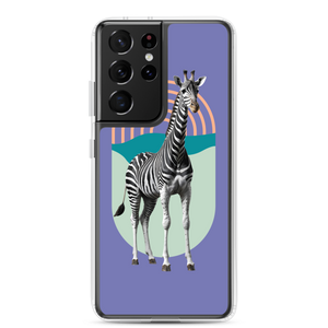 Giraffe Zebra Purple Samsung Case