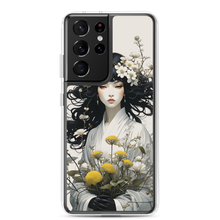 Oriental Lady with Yellow Flowers Samsung Case