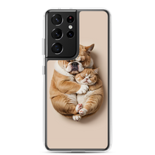 Cute Baby Cat and Dog Sleep Samsung Case