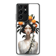 Beauty Lady with Orange Fruits Samsung Case