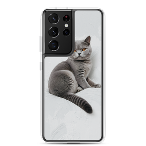 Relaxing British Shorthair Cat Samsung Case