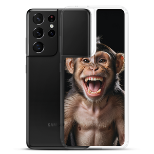 Happy Monkey Black Samsung Case