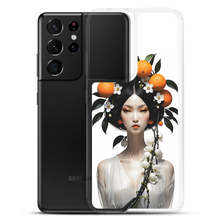 Beauty Lady with Orange Fruits Samsung Case