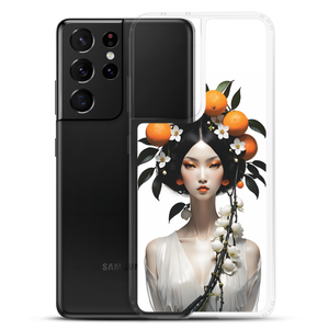 Beauty Lady with Orange Fruits Samsung Case