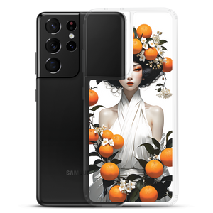 Oriental Lady with Orange Fruits Samsung Case