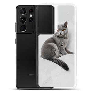 Relaxing British Shorthair Cat Samsung Case