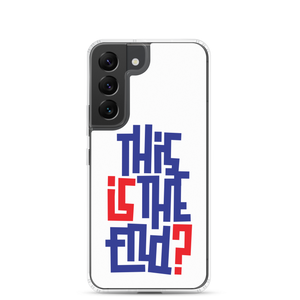 IS/THIS IS THE END? Navy Red Samsung Phone Case