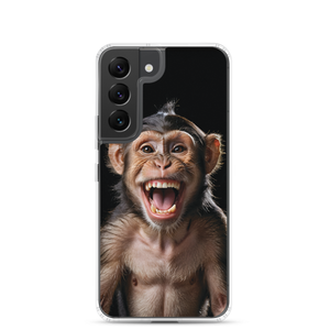 Happy Monkey Black Samsung Case