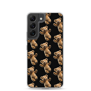 Happy Teddy Bear Pattern Samsung Case