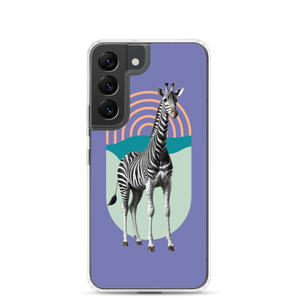 Giraffe Zebra Purple Samsung Case