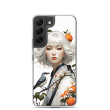 Oriental Lady with Orange and Bird Samsung Case