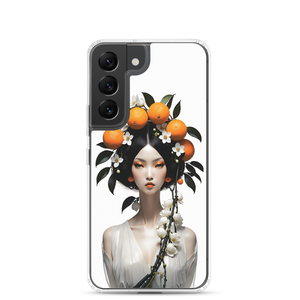 Beauty Lady with Orange Fruits Samsung Case