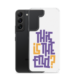 IS/THIS IS THE END? Purple Yellow Samsung Phone Case